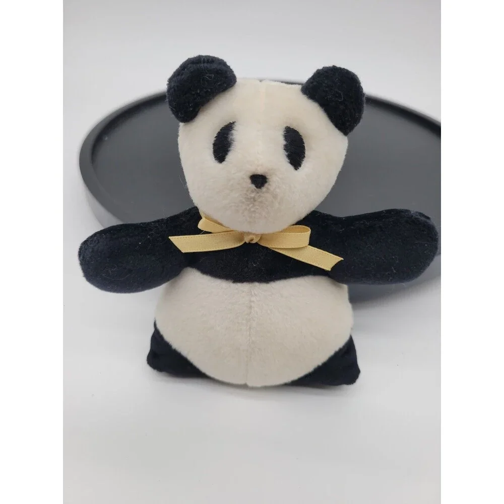 Vintage 1990 Hallmark Panda Bear Rattle Mini 6